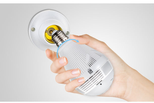 LED Light 960P Wireless Home Security CCTV Fisheye Bulb - ilove-ornaments.com