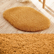 Non-Slip Absorbent Soft Microfiber Oval Bathroom Rugs - ilove-ornaments.com