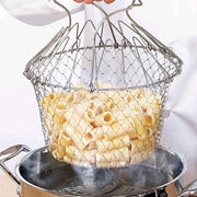 Foldable Stainless Steel Folding Frying Basket - ilove-ornaments.com