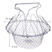 Foldable Stainless Steel Folding Frying Basket - ilove-ornaments.com
