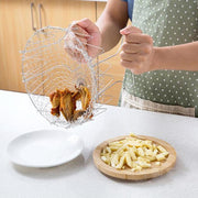 Foldable Stainless Steel Folding Frying Basket - ilove-ornaments.com
