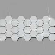 3D Hexagon Acrylic Mirror Wall Stickers - ilove-ornaments.com