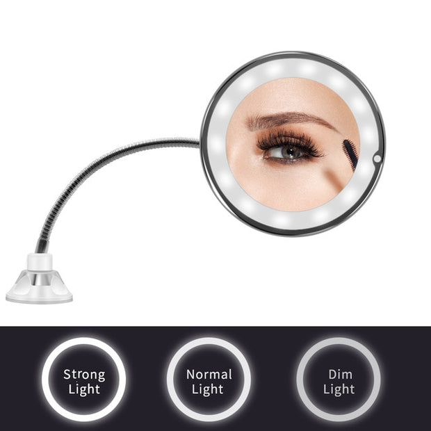 LED Flexible Illuminated Magnifying Vanity Mirror - ilove-ornaments.com