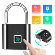 Fingerprint Smart Pad Lock - ilove-ornaments.com