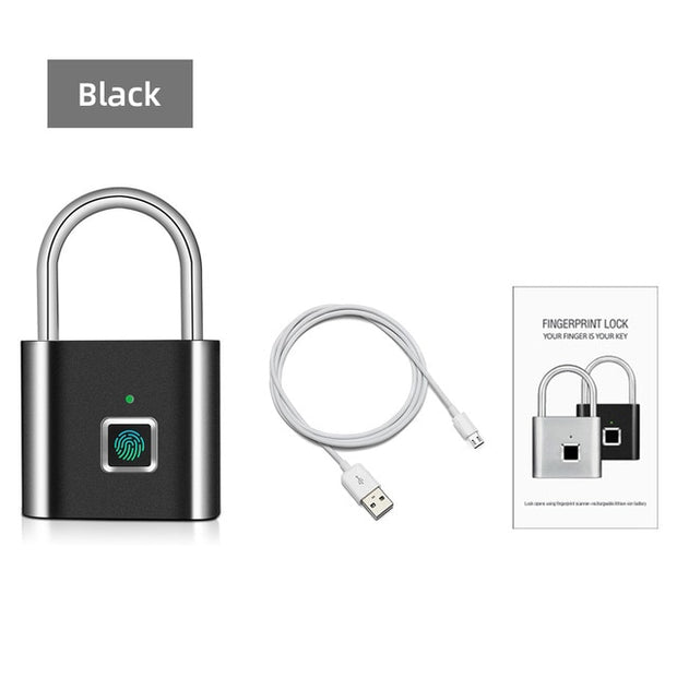 Fingerprint Smart Pad Lock - ilove-ornaments.com