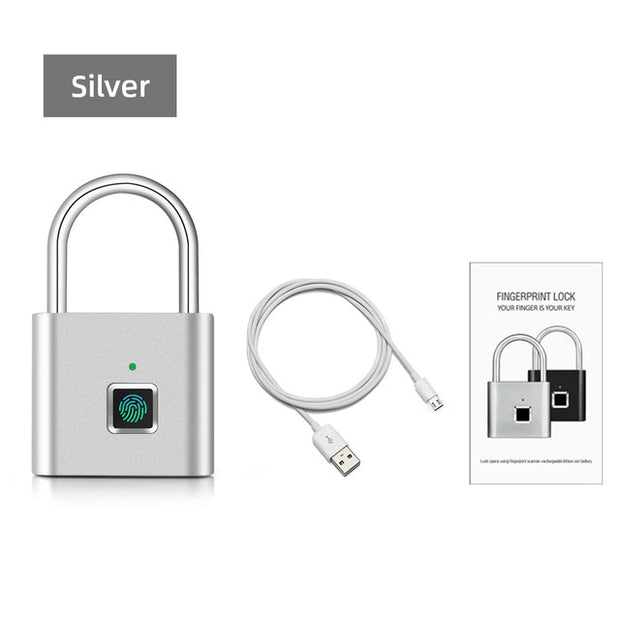 Fingerprint Smart Pad Lock - ilove-ornaments.com