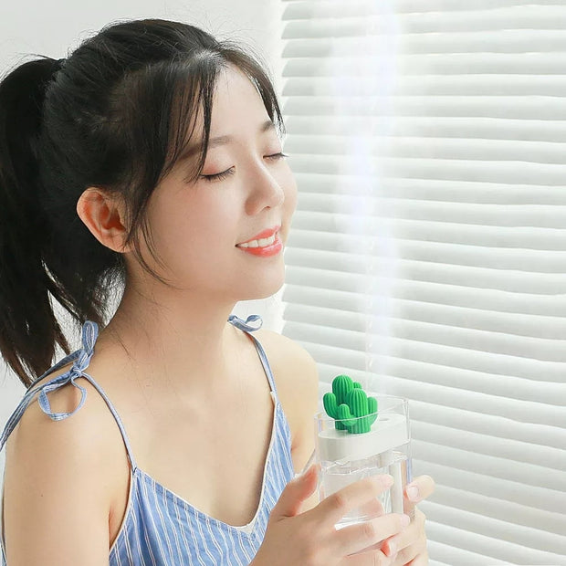 Clear Cactus Ultrasonic Air Humidifier - ilove-ornaments.com