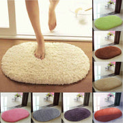 Non-Slip Absorbent Soft Microfiber Oval Bathroom Rugs - ilove-ornaments.com