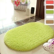Non-Slip Absorbent Soft Microfiber Oval Bathroom Rugs - ilove-ornaments.com