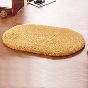 Non-Slip Absorbent Soft Microfiber Oval Bathroom Rugs - ilove-ornaments.com