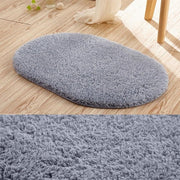 Non-Slip Absorbent Soft Microfiber Oval Bathroom Rugs - ilove-ornaments.com