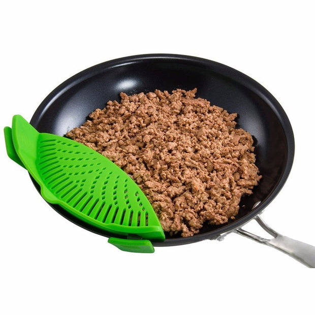 Silicone Clip On Pot Strainer Drainer - ilove-ornaments.com